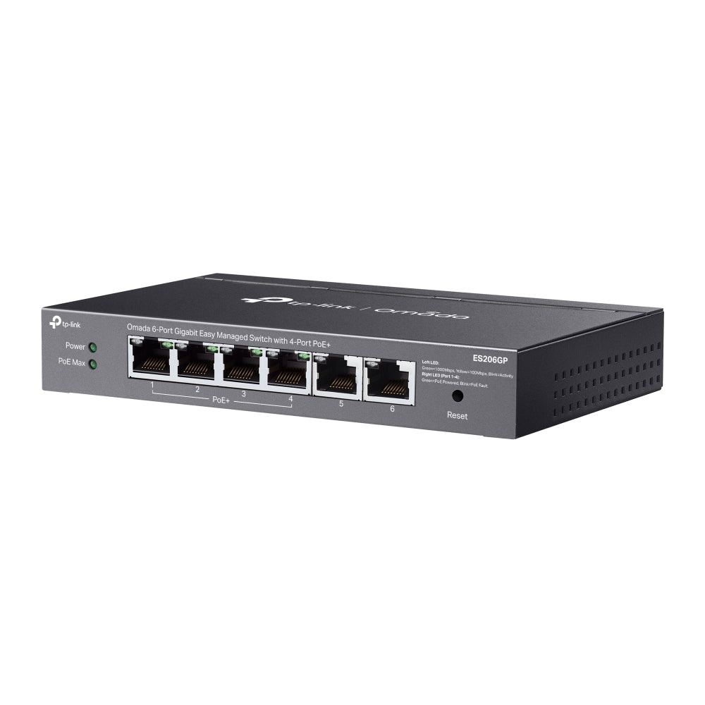 TP-Link Omada ES206GP – Switch Easy Managed 6 ports Gigabit dont 4 PoE+