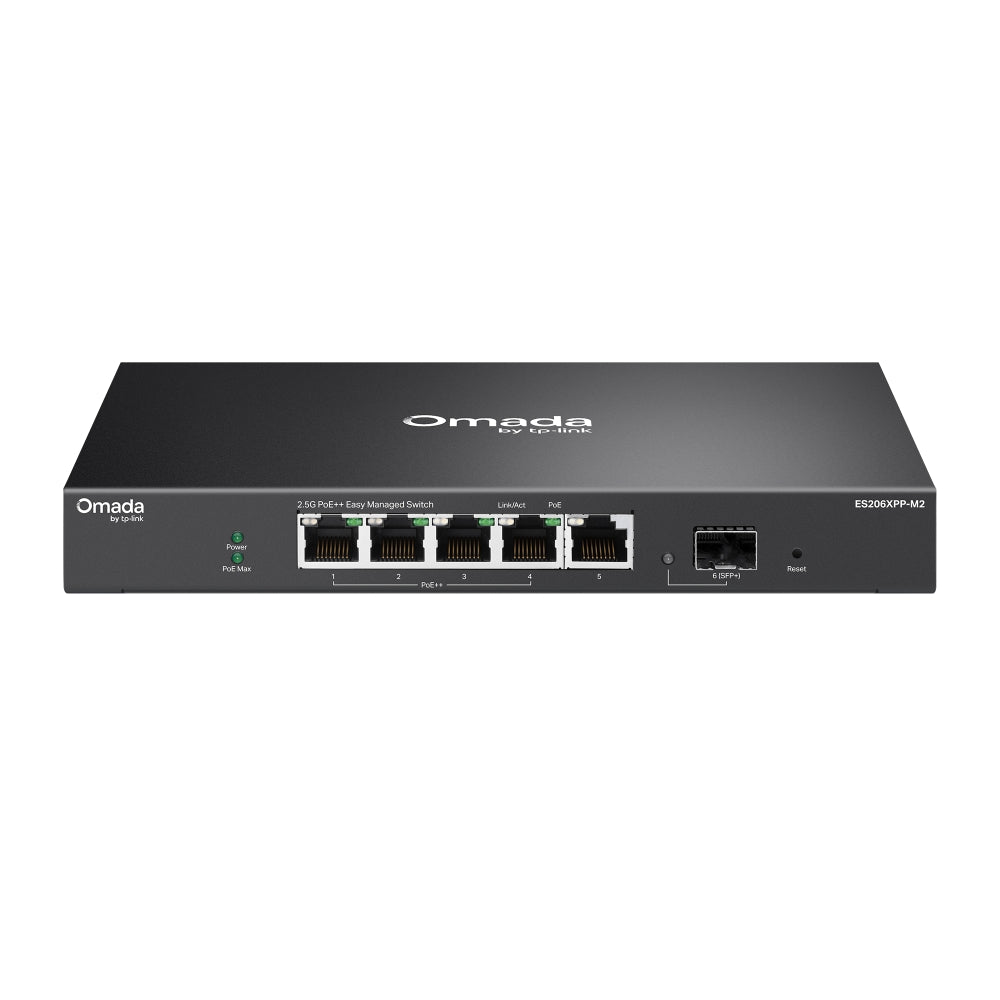 TP-Link Omada ES206XPP-M2 – Switch Easy Managed 5 ports 2,5G dont 4 PoE++ et 1 SFP+ 10G