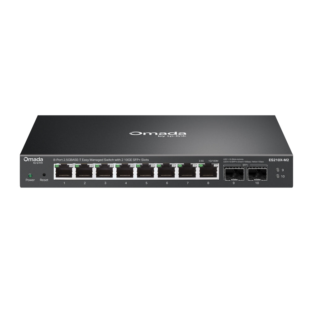 TP-Link Omada ES210X-M2 – Switch Easy Managed 8 ports 2,5G et 2 SFP+ 10G