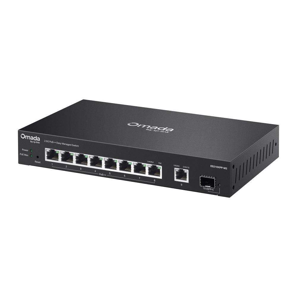TP-Link Omada ES210XPP-M2 – Switch Easy Managed 8 ports 2,5G PoE++, 1 port 10G et 1 SFP+ 10G