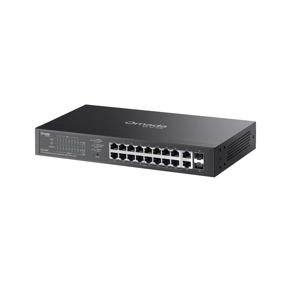TP-Link Omada ES220GP – Switch Easy Managed 20 ports Gigabit dont 16 PoE+