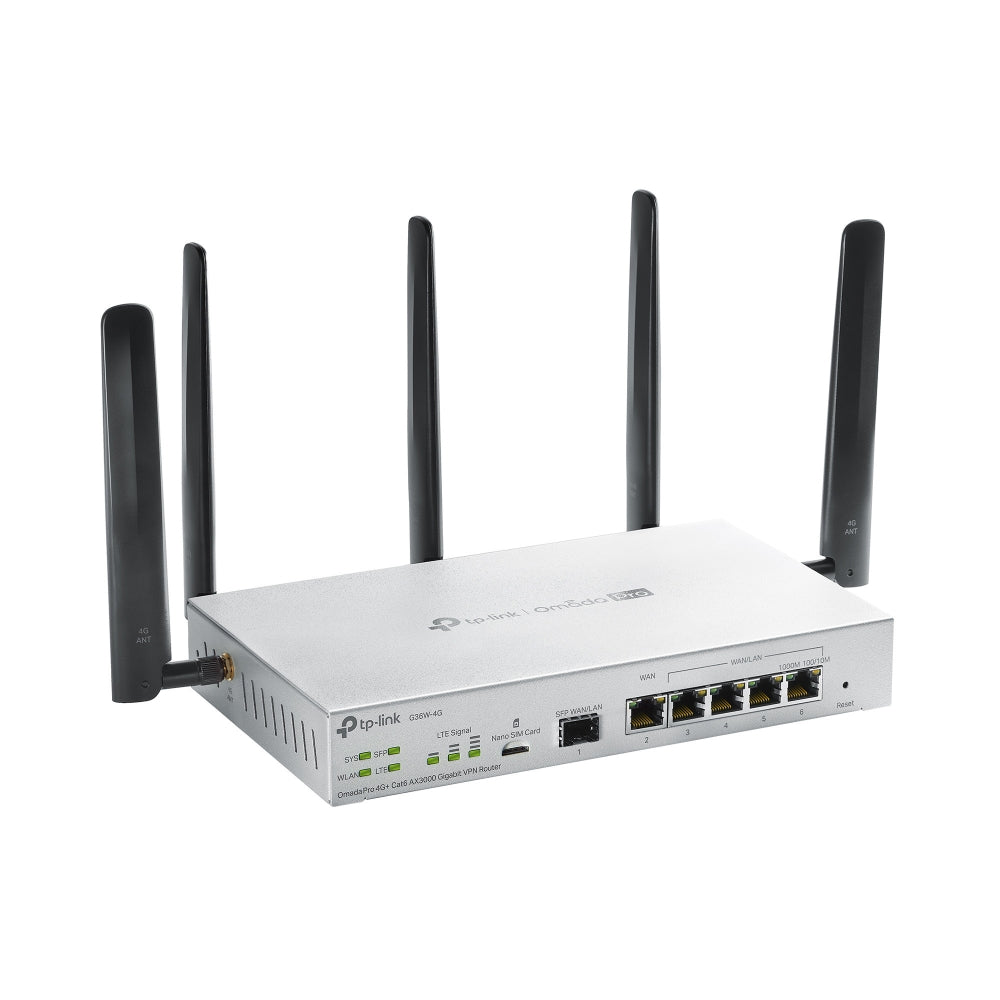 TP-Link Omada G36W-4G – Routeur vpn omada pro 4g+ ax3000 cat 6 gigabit