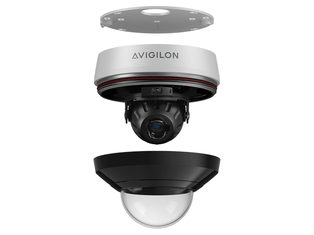 Avigilon Alta H6M 5.0C-H6M-D1-IR-120 – Mini-dôme intérieur 5 MP IR, rétention cloud 120 jours
