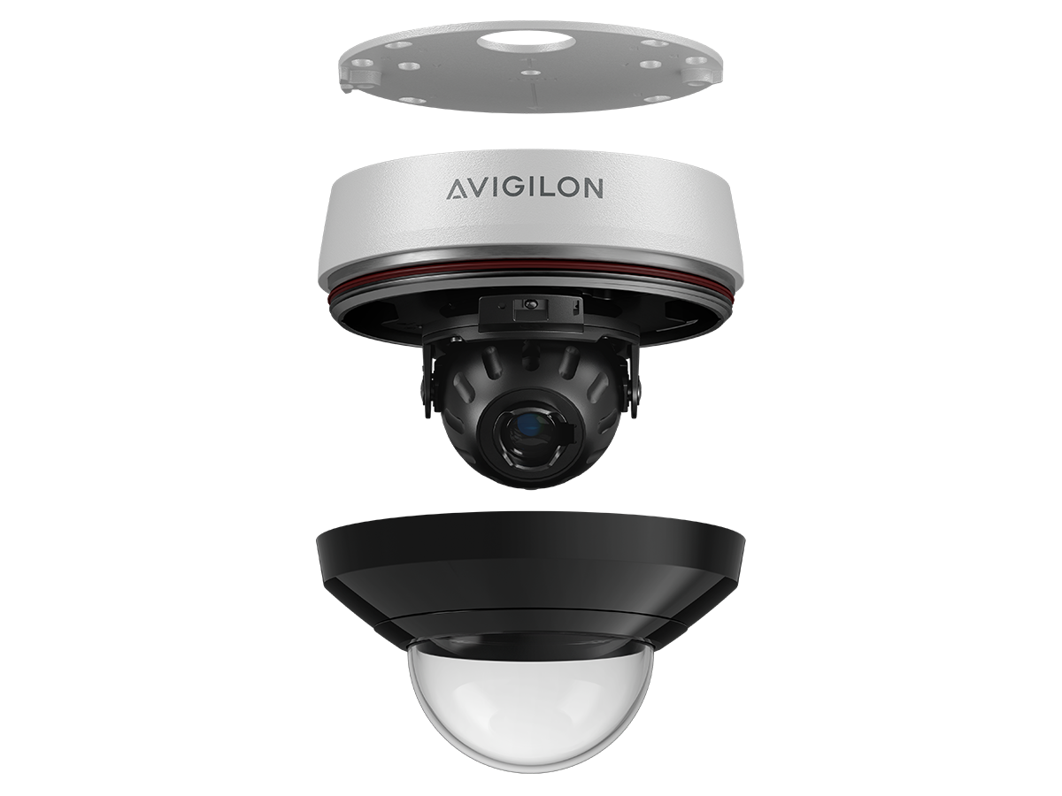 Avigilon Alta H6M 5.0C-H6M-D1-IR-60 – Mini-dôme intérieur 5 MP IR, rétention cloud 60 jours