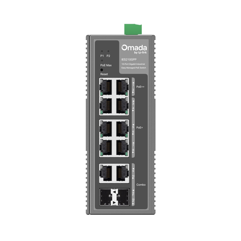 TP-Link Omada IES210GPP – Switch industriel Easy Managed 10 ports Gigabit dont 8 PoE+/PoE++