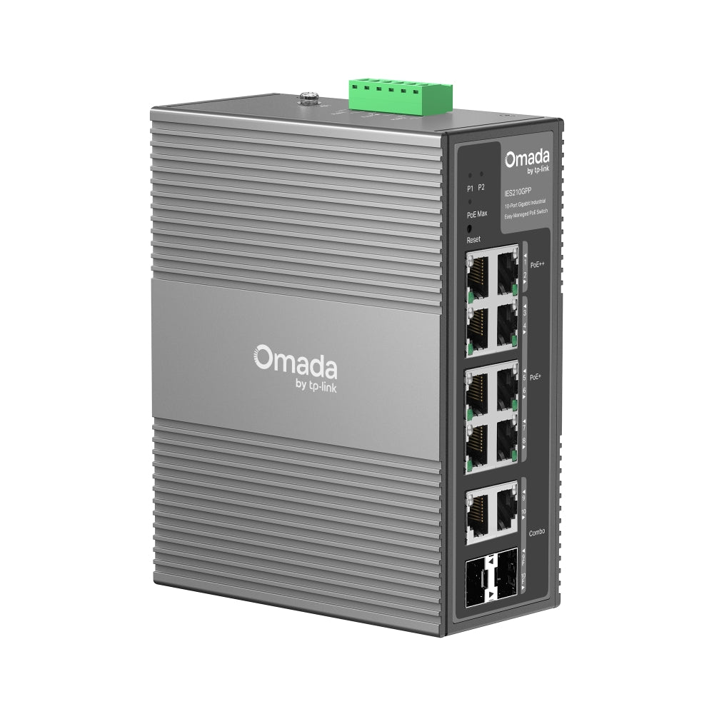 TP-Link Omada IES210GPP – Switch industriel Easy Managed 10 ports Gigabit dont 8 PoE+/PoE++