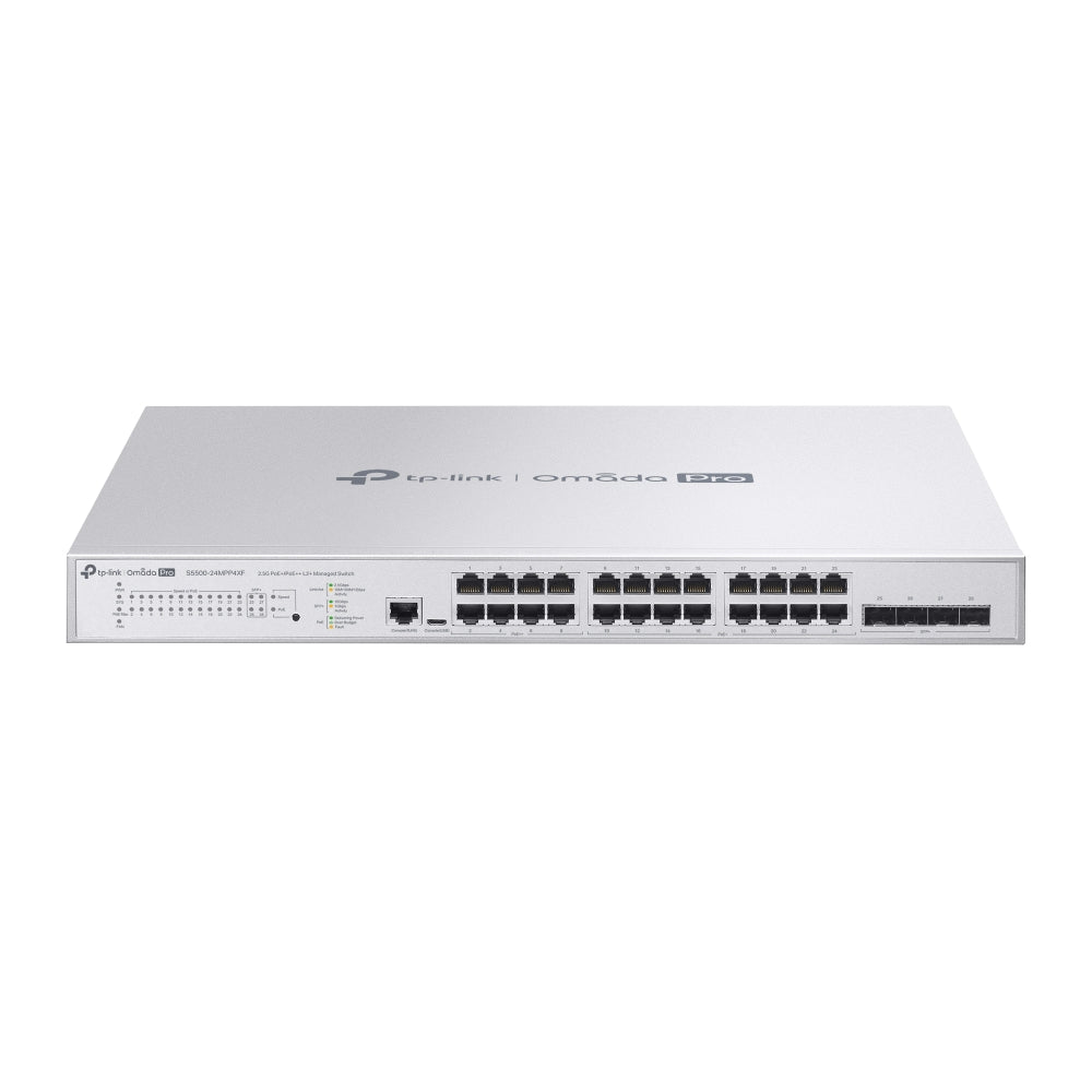 TP-Link Omada S5500-24MPP4XF – Switch l2+ omada pro 24 ports poe+ 2.5g 4 sfp+