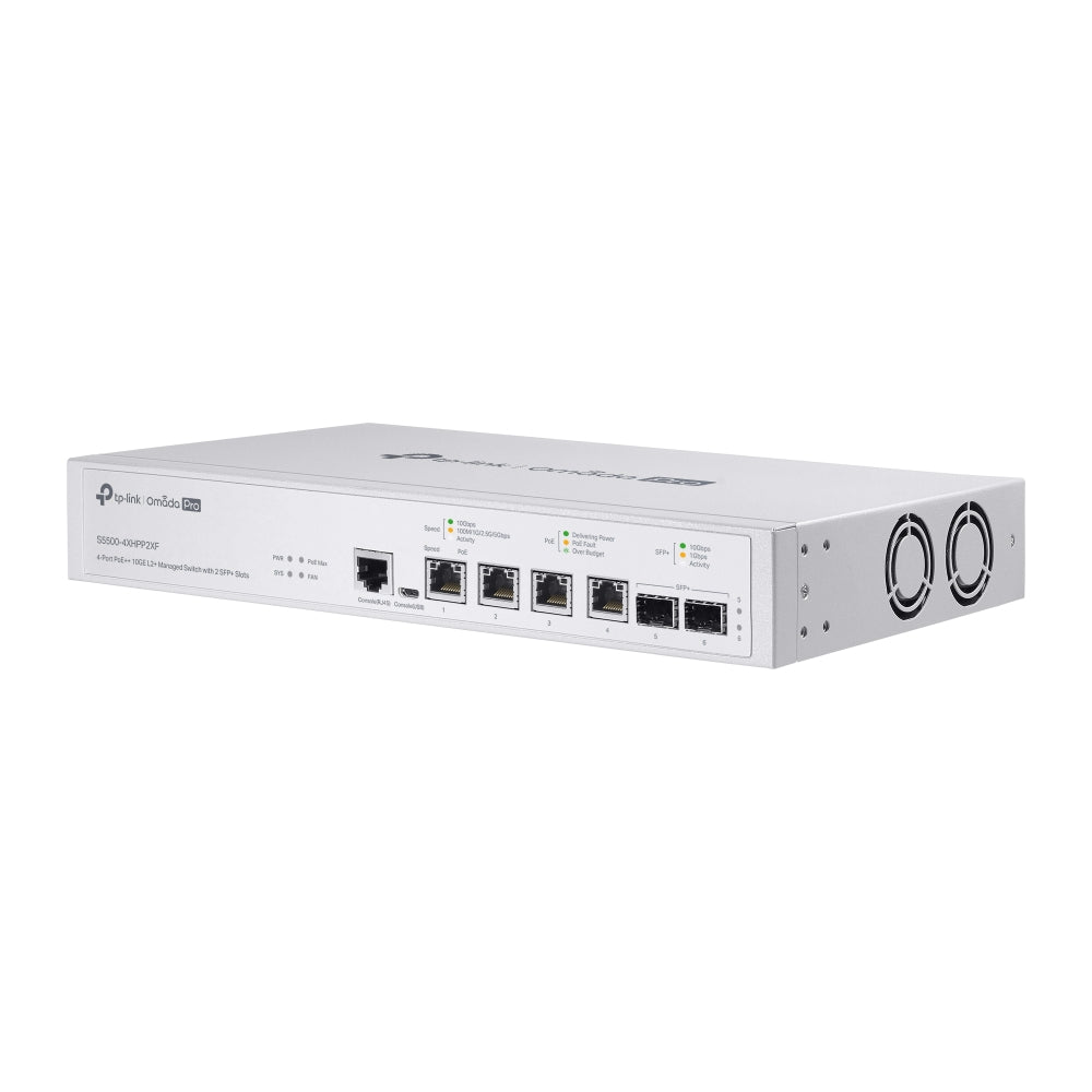 TP-Link Omada S5500-4XHPP2XF – Switch l2+ omada pro 4 ports poe++ 10ge 2 sfp+