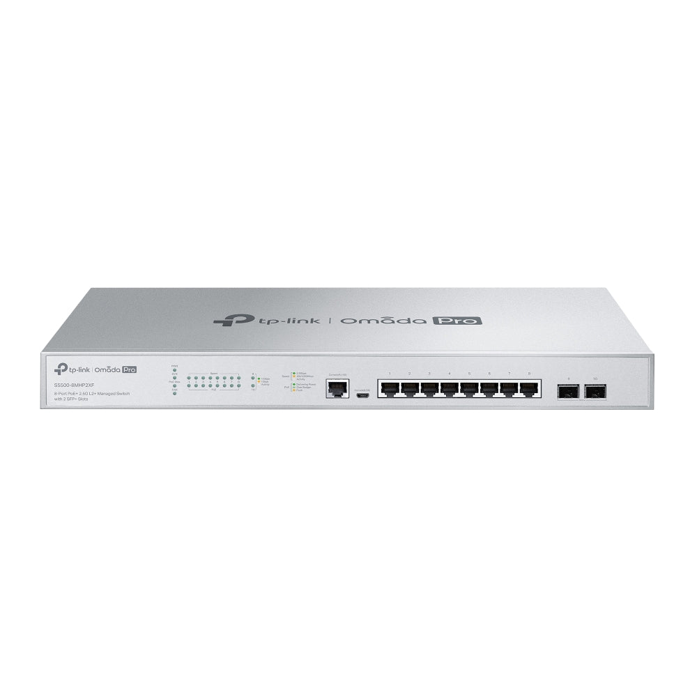 TP-Link Omada S5500-8MHP2XF – Switch l2+ omada pro 8 ports poe+ 2.5g 2 sfp+