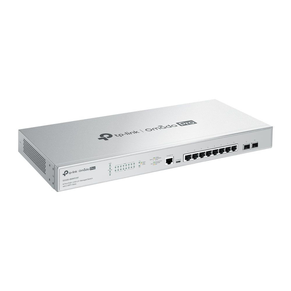TP-Link Omada S5500-8MHP2XF – Switch l2+ omada pro 8 ports poe+ 2.5g 2 sfp+