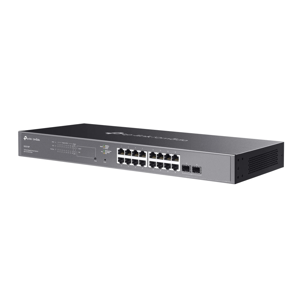 TP-Link Omada SG2218P – Switch Smart administrable 16 ports Gigabit PoE+ et 2 SFP
