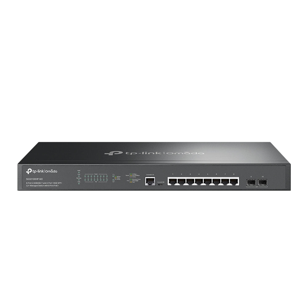 TP-Link Omada SG3210XHP-M2 – Switch administrable L2+ 8 ports 2,5G PoE+ et 2 SFP+ 10G