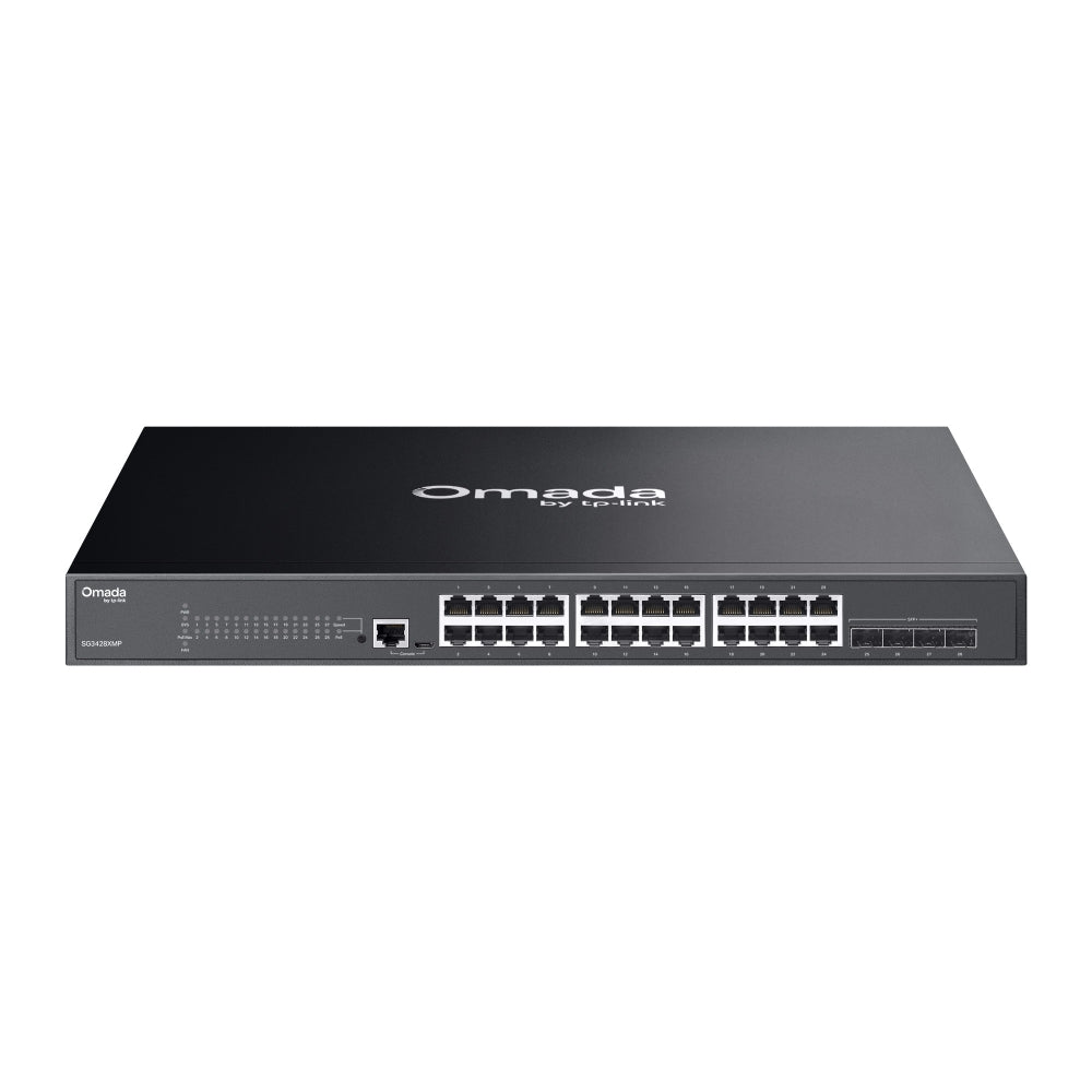TP-Link Omada SG3428XMP – Switch administrable L2+ 24 ports Gigabit PoE+ et 4 SFP+ 10G