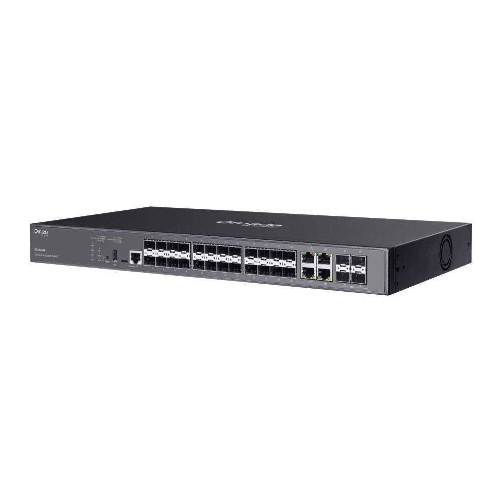 TP-Link Omada SG5428XF – Switch administrable L3 Lite 20 emplacements SFP Gigabit et 4 combo SFP, empilable