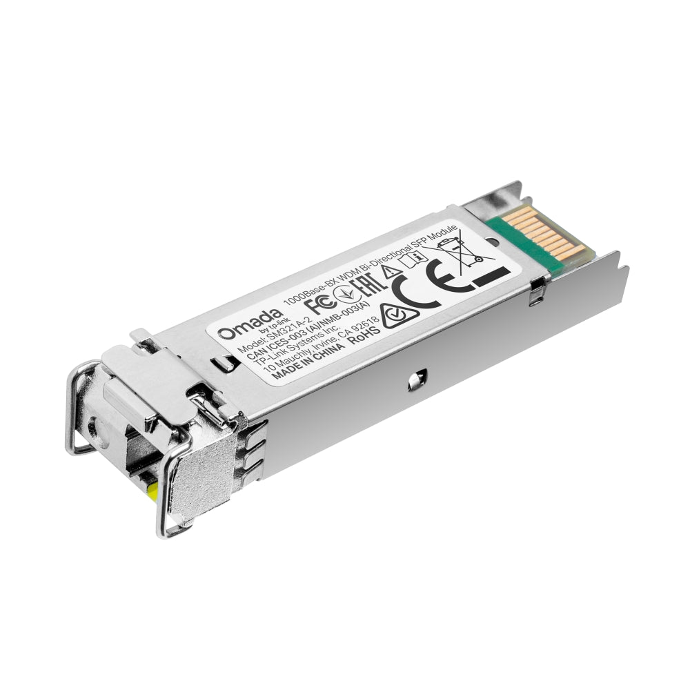 TP-Link Omada SM321A-2 – Module SFP 1000BASE-BX WDM bidirectionnel monomode LC – 2 km
