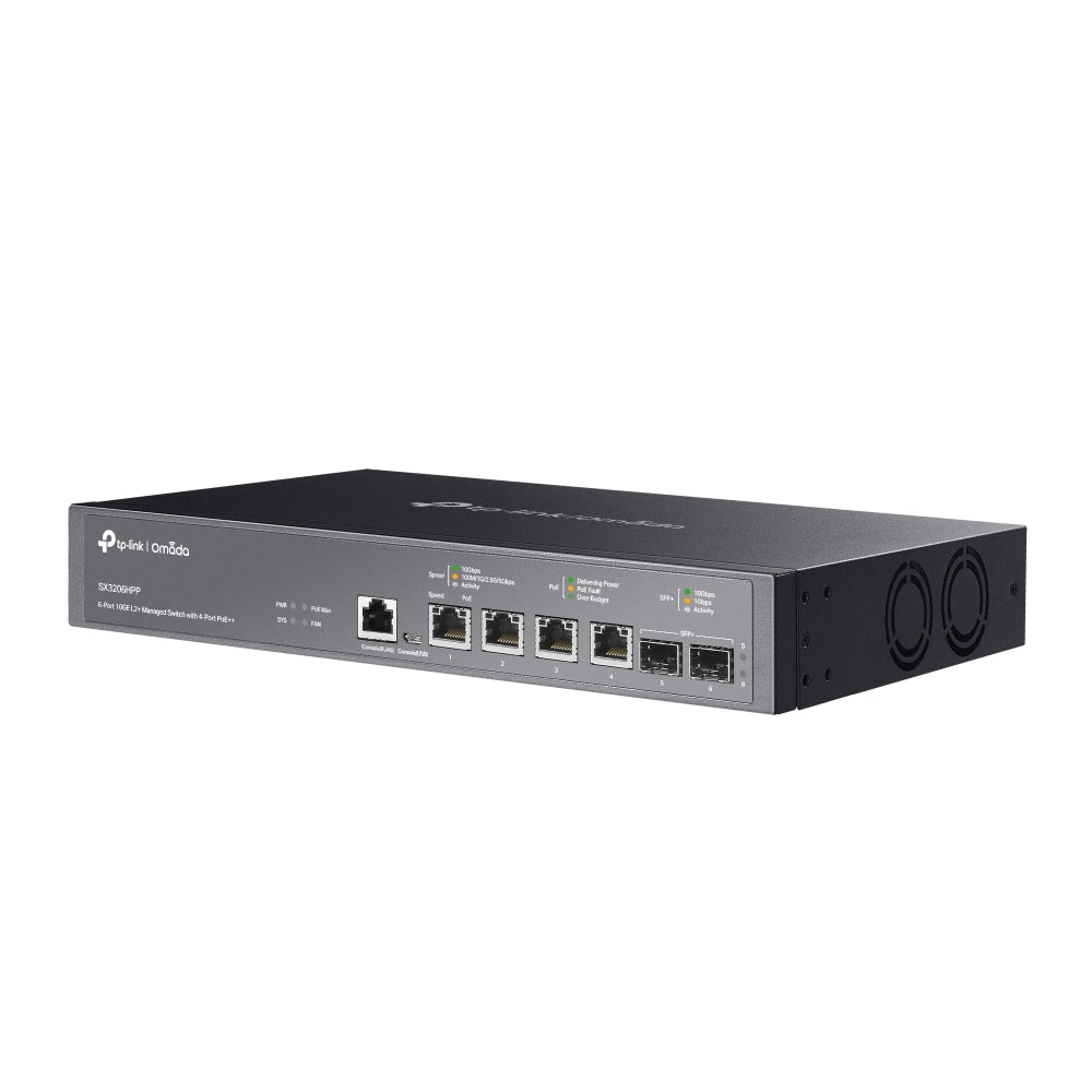TP-Link Omada SX3206HPP – Switch administrable L2+ 4 ports 10G multi-gigabit PoE++ et 2 SFP+ 10G