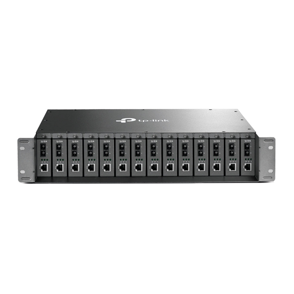 TP-Link Omada TL-MC1400 – Châssis rackable 14 emplacements pour convertisseurs de média