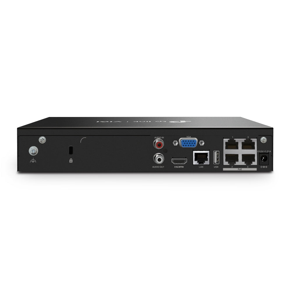 TP-Link VIGI NK4P-T4425-2T – Kit 4 caméras tourelle 4 MP couleur + NVR PoE+ 4 voies avec disque 2 To