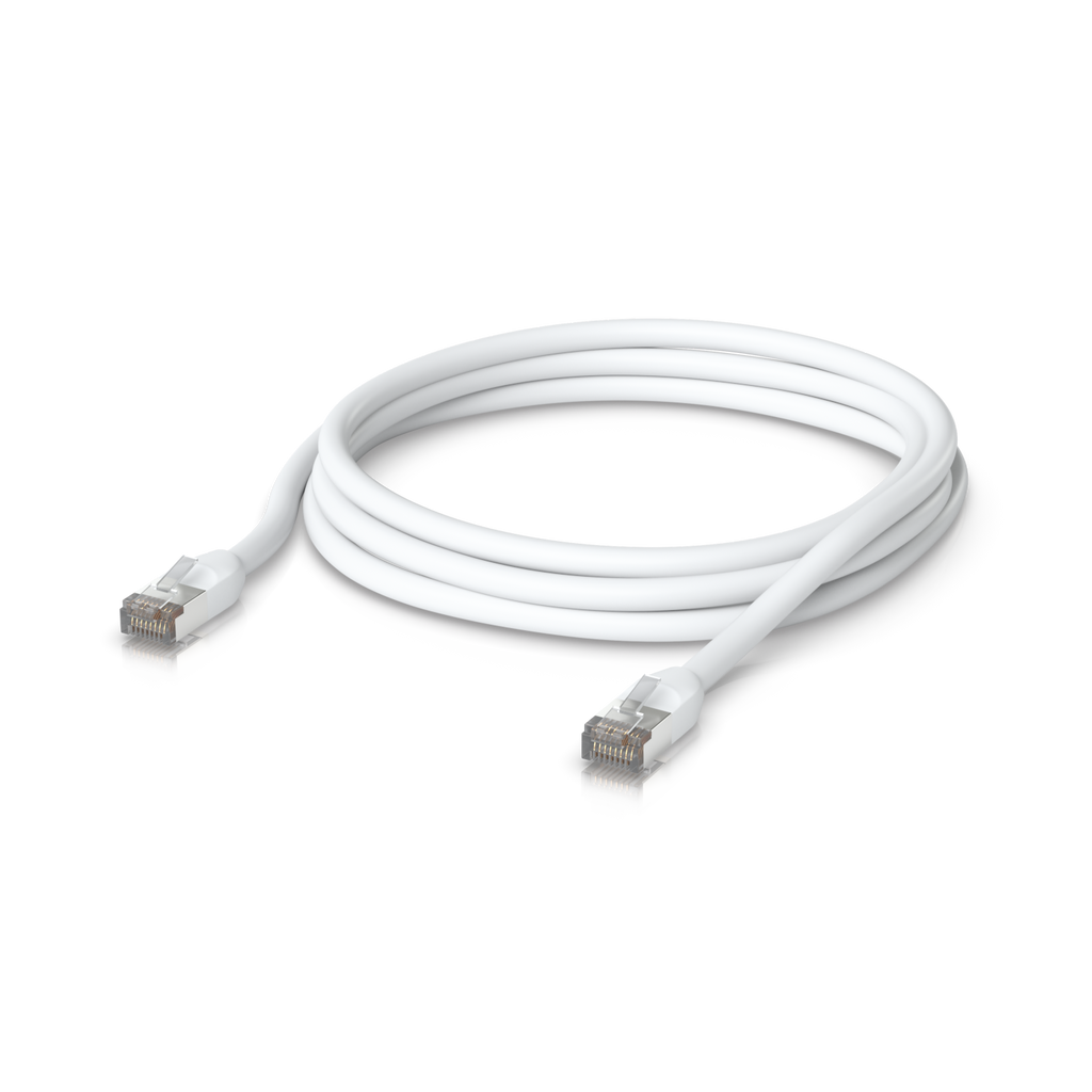 Ubiquiti UniFi UACC-Cable-Patch-Outdoor-3M-W – Cordon de brassage extérieur (blanc, 3 m)