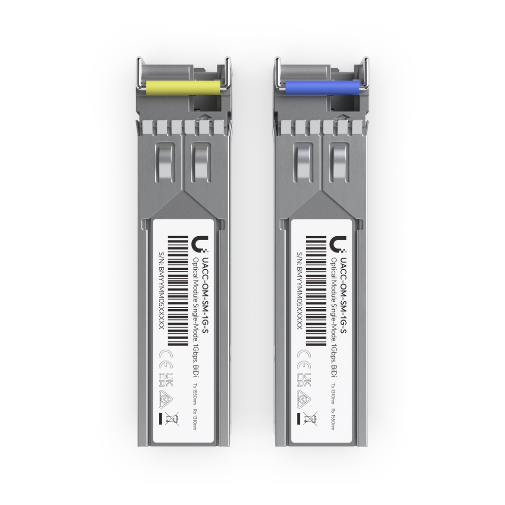 Ubiquiti UniFi UACC-OM-SM-1G-S-2 – Module optique SFP 1G BiDi monomode (lot de 2)