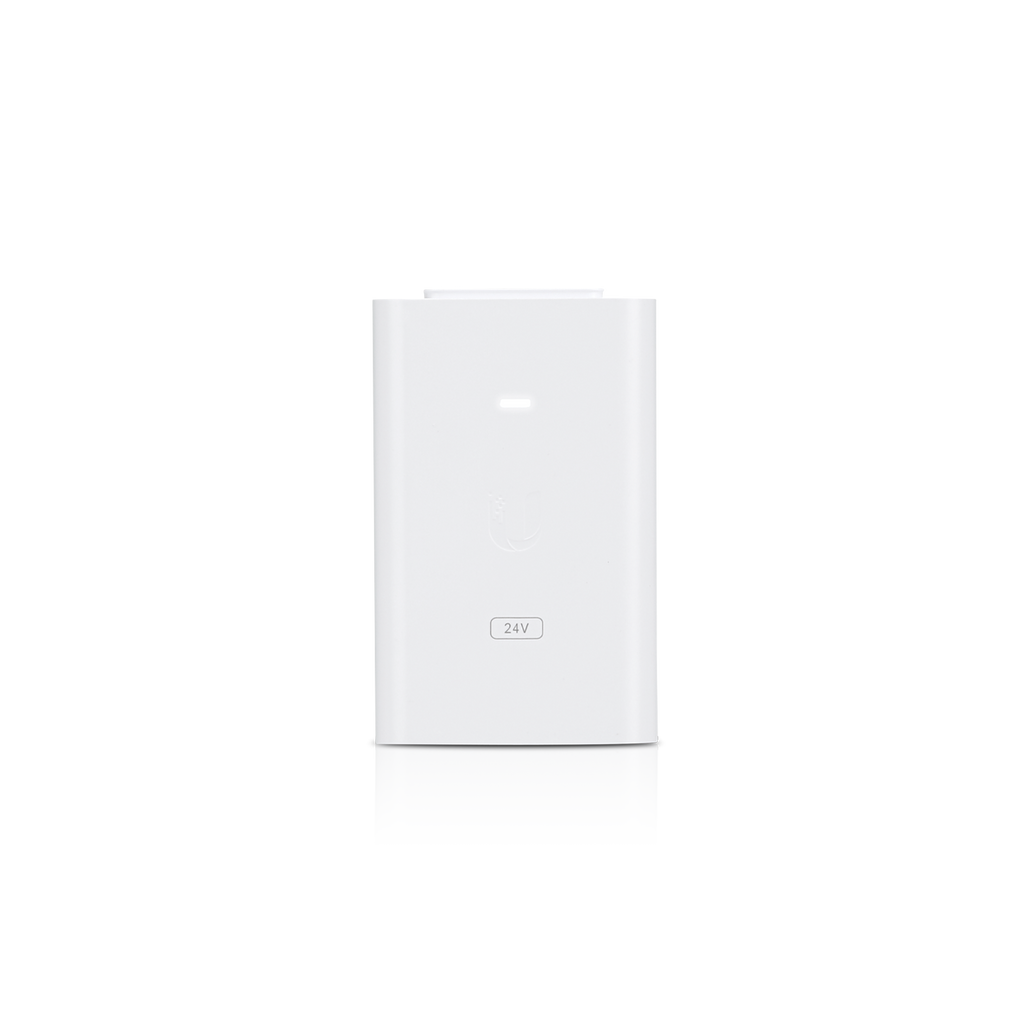 Ubiquiti UISP POE-24-24W-G-WH-EU – Injecteur PoE passif 24 V DC (haute puissance, blanc)