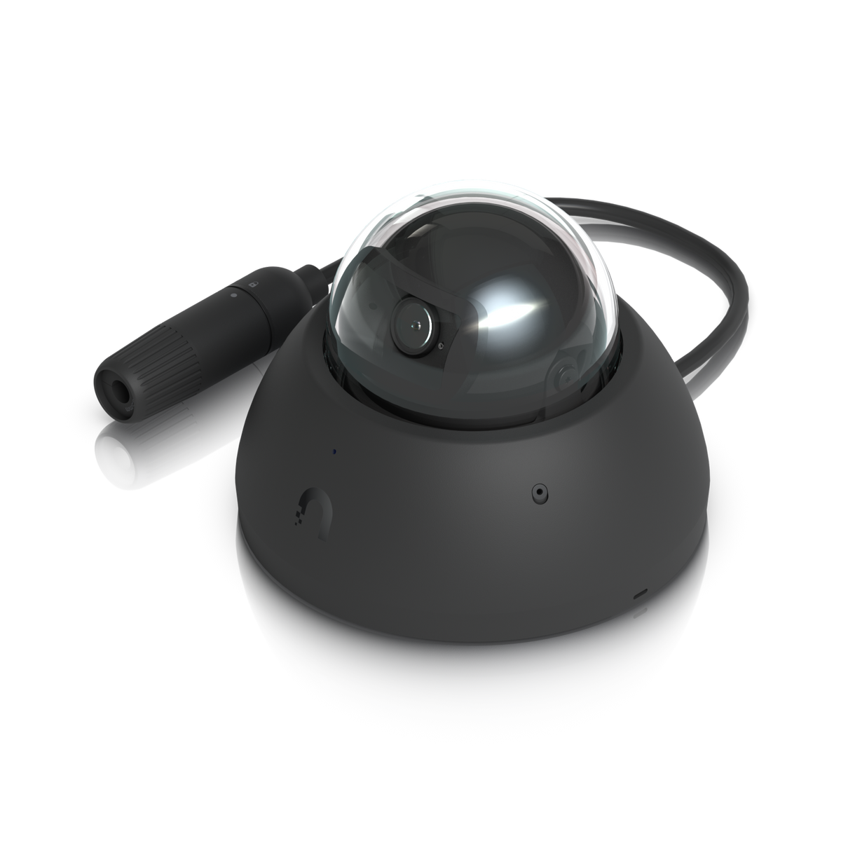Ubiquiti UniFi Protect UVC-AI-Dome-B – Caméra dôme 4K IA anti-vandale, IR 40 m, PoE (noir)