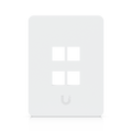 Ubiquiti UniFi UACC-WP-Keystone-V-4P – Plaque murale keystone peignable (lot de 4, verticale, 4 ports)