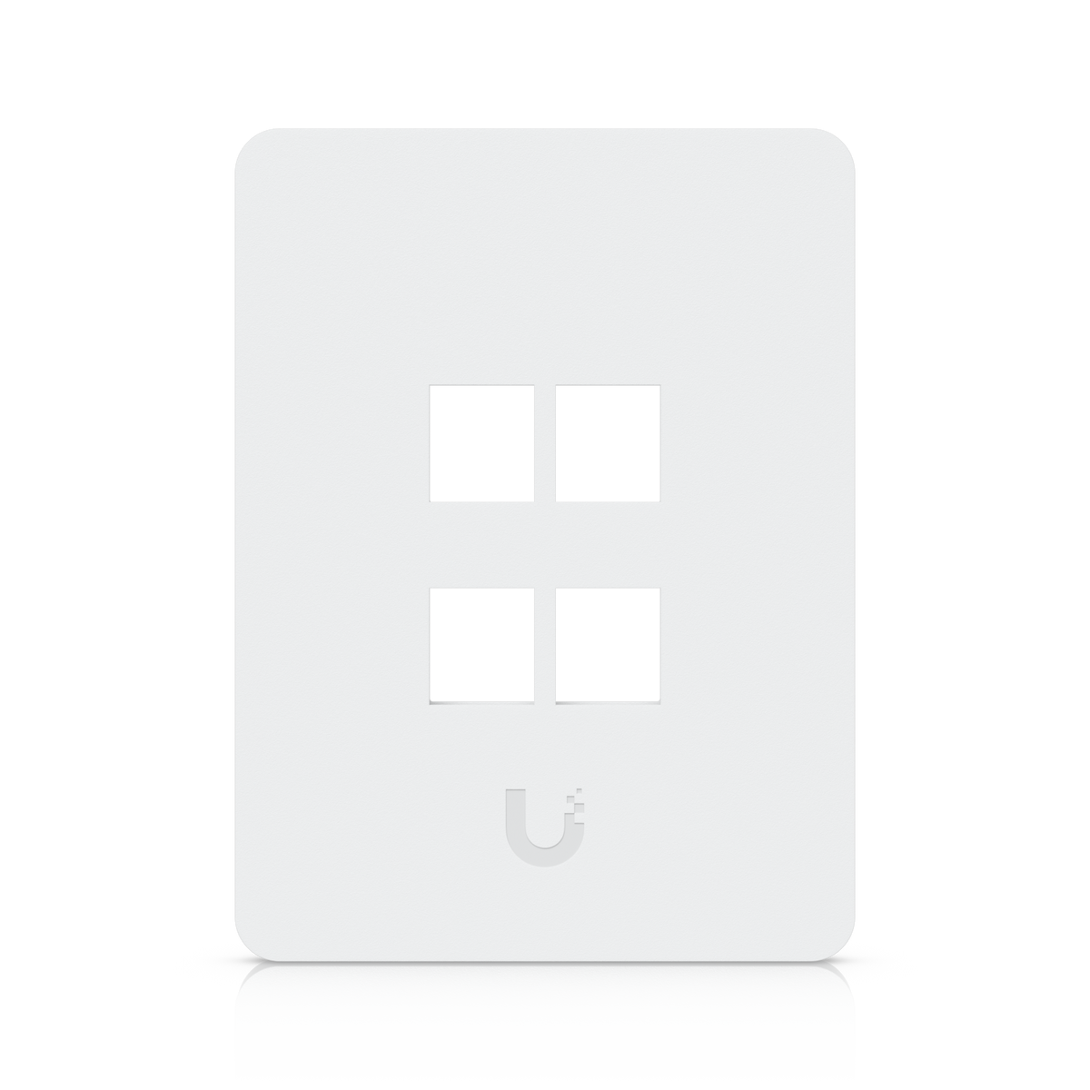 Ubiquiti UniFi UACC-WP-Keystone-V-4P – Plaque murale keystone peignable (lot de 4, verticale, 4 ports)