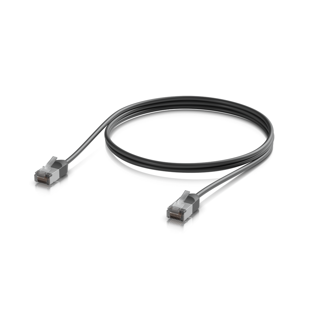 Ubiquiti UniFi UACC-Cable-Patch-Outdoor-C6A-1M-BK – Cordon de brassage premium extérieur blindé (noir, 1 m)
