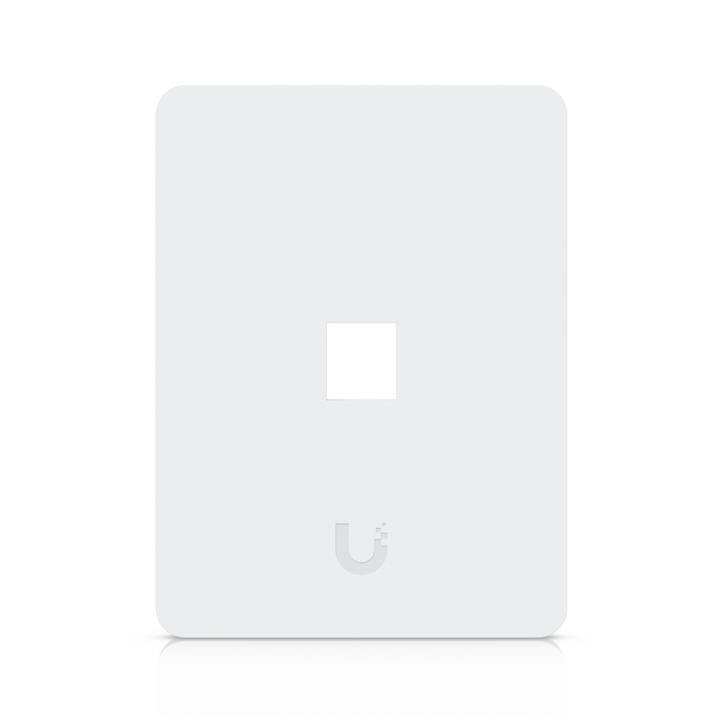 Ubiquiti UniFi UACC-WP-Keystone-V-1P – Plaque murale keystone peignable (lot de 4, verticale, 1 port)