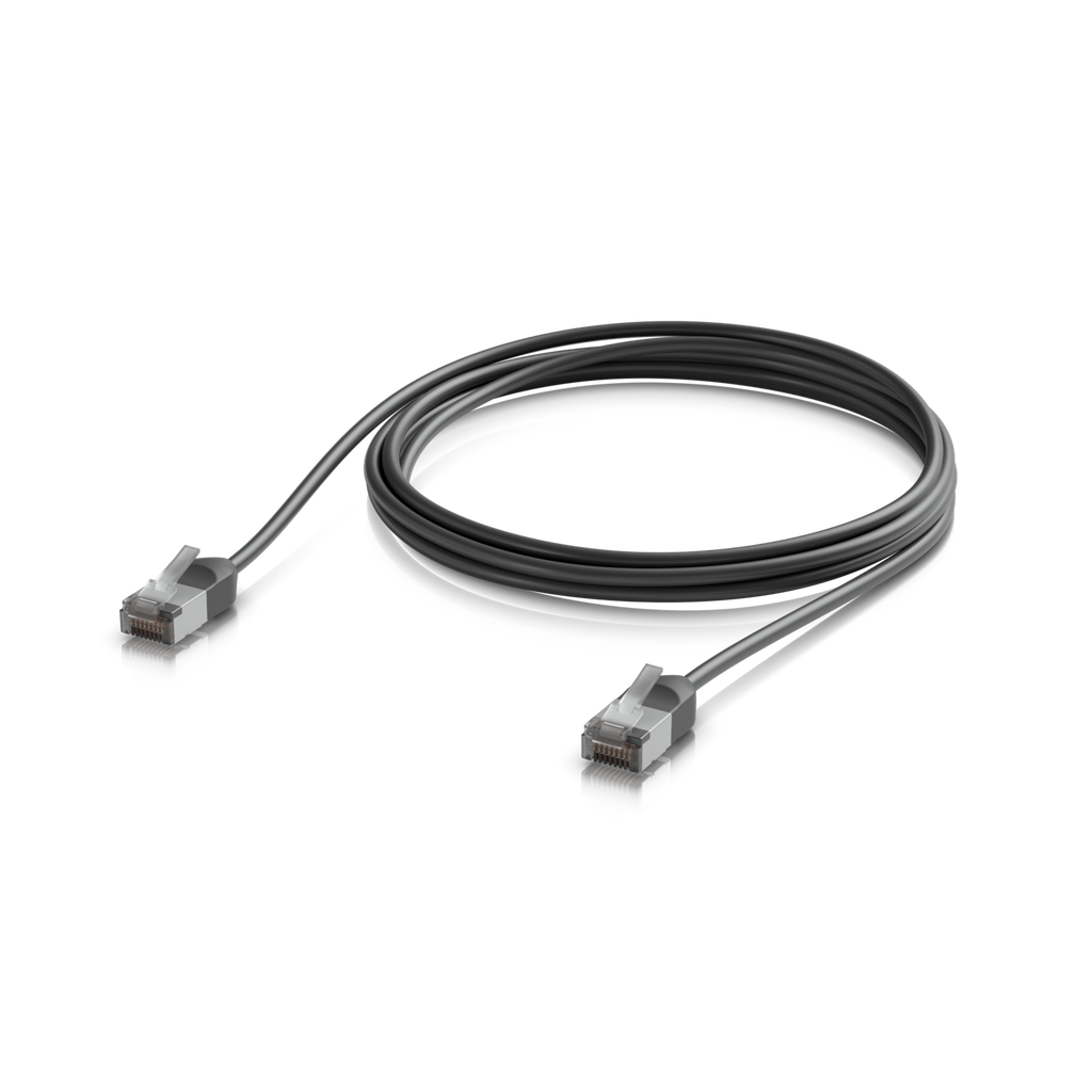 Ubiquiti UniFi UACC-Cable-Patch-Outdoor-C6A-2M-BK – Cordon de brassage premium extérieur blindé (noir, 2 m)