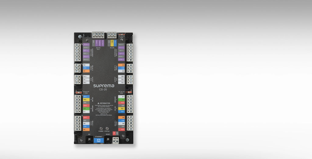 Suprema CoreStation 20 CS-20P – Contrôleur d'accès 2 portes PoE+ avec emplacement SAM