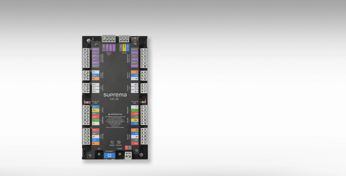 Suprema CoreStation 20 CS-20P – Contrôleur d'accès 2 portes PoE+ avec emplacement SAM
