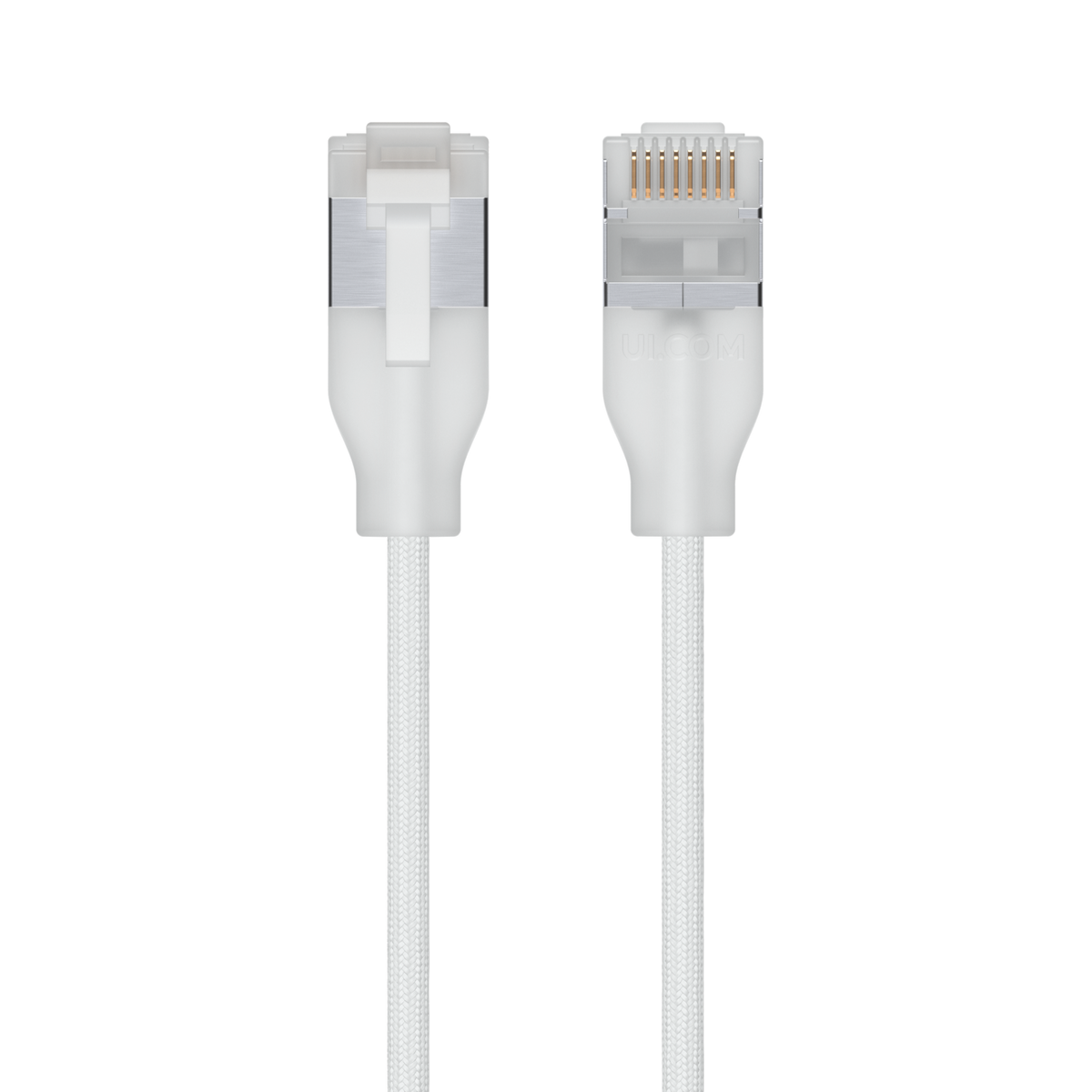 Ubiquiti UniFi UACC-Cable-Patch-EL-C6A-0.3M-W – Cordon de brassage premium tressé Cat6A (0,3 m)