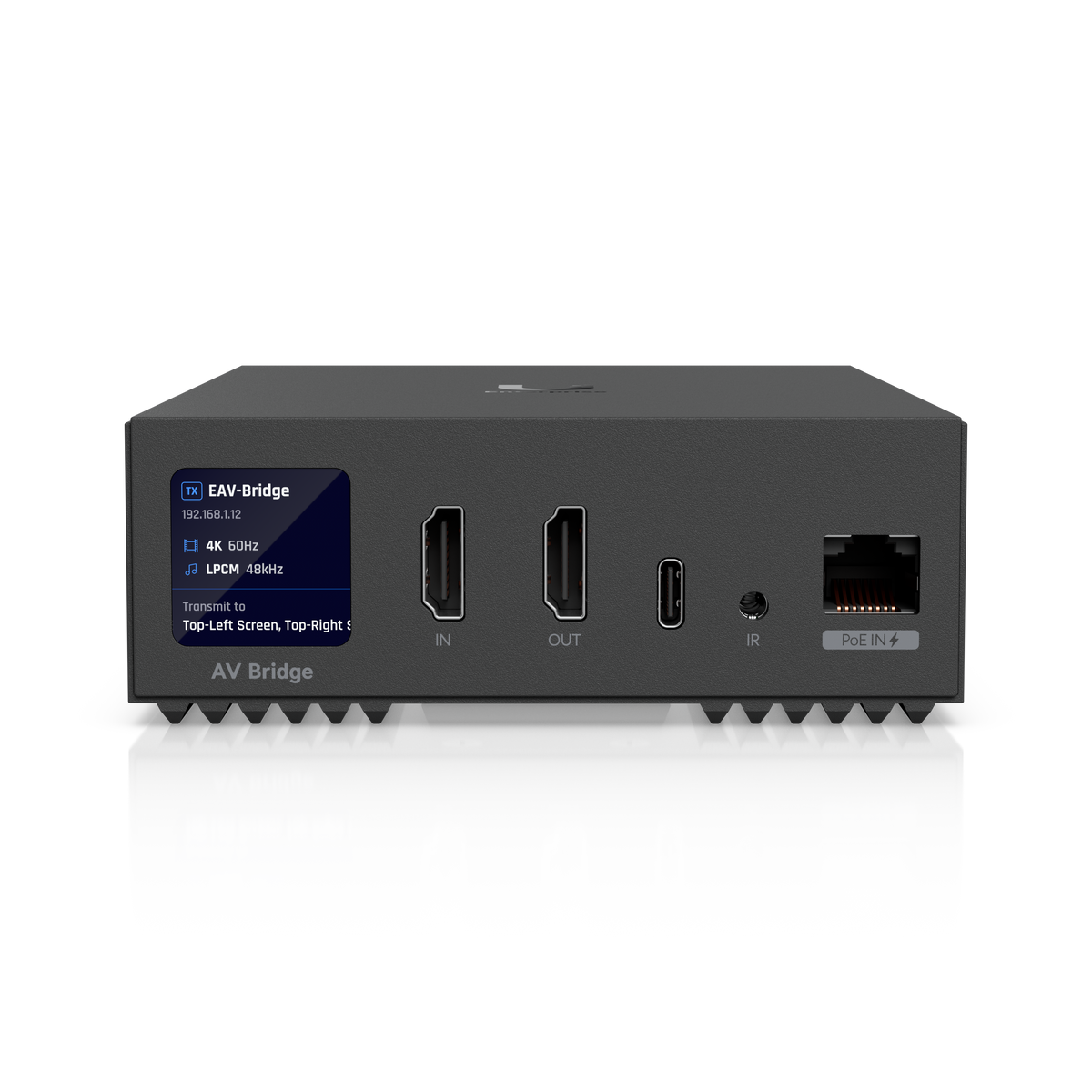 Ubiquiti UniFi Connect EAV-Bridge – Transceiver AV-over-IP HDMI 4K60 et audio XLR, PoE+