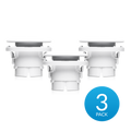 Ubiquiti UniFi Protect UVC-G3-F-C-3 – Kit d'encastrement plafond pour caméras Flex (blanc, lot de 3)