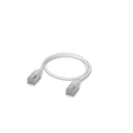 Ubiquiti UniFi UACC-Cable-Patch-EL-C6A-0.3M-W – Cordon de brassage premium tressé Cat6A (0,3 m)