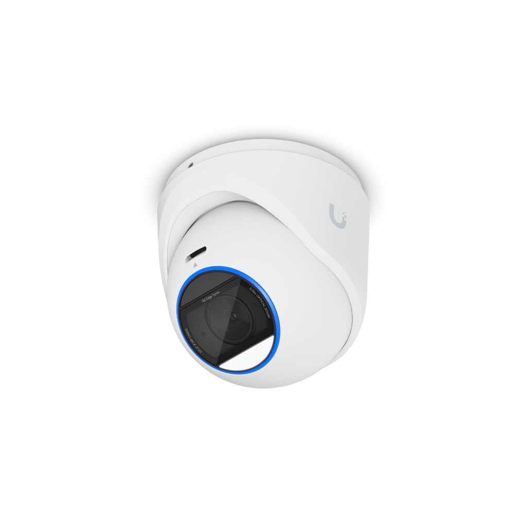 Ubiquiti UniFi Protect UVC-G6-Edge-Turret – Caméra tourelle 4K autonome, zoom optique 2,36x, PoE+ (blanc)