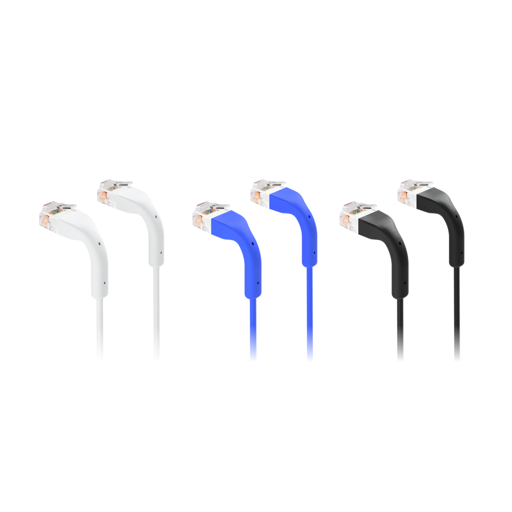 Ubiquiti UniFi UACC-Cable-Patch-2M-W – Cordon de brassage ultra-fin 10 GbE (blanc, 2 m)