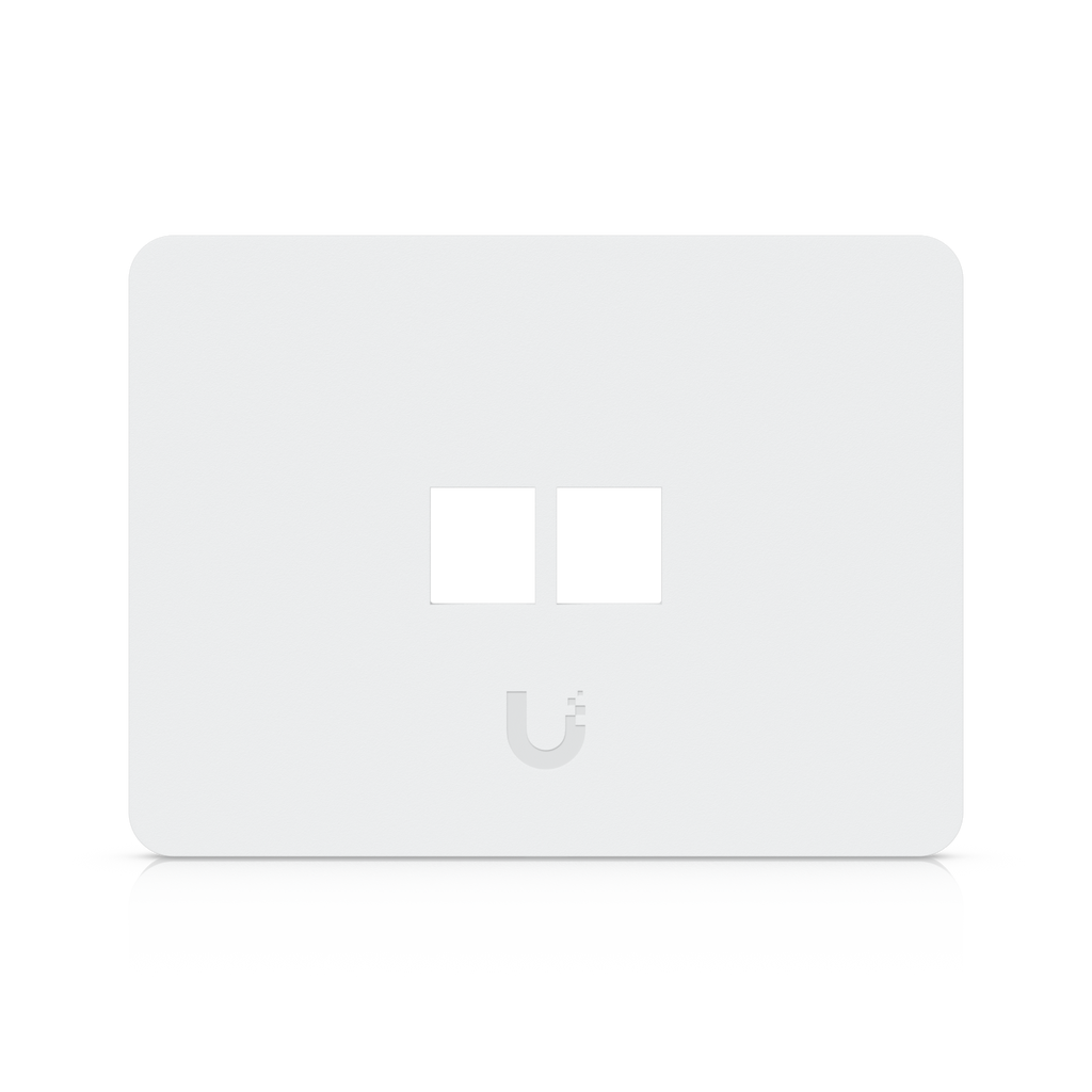 Ubiquiti UniFi UACC-WP-Keystone-H-2P – Plaque murale keystone peignable (lot de 4, horizontale, 2 ports)