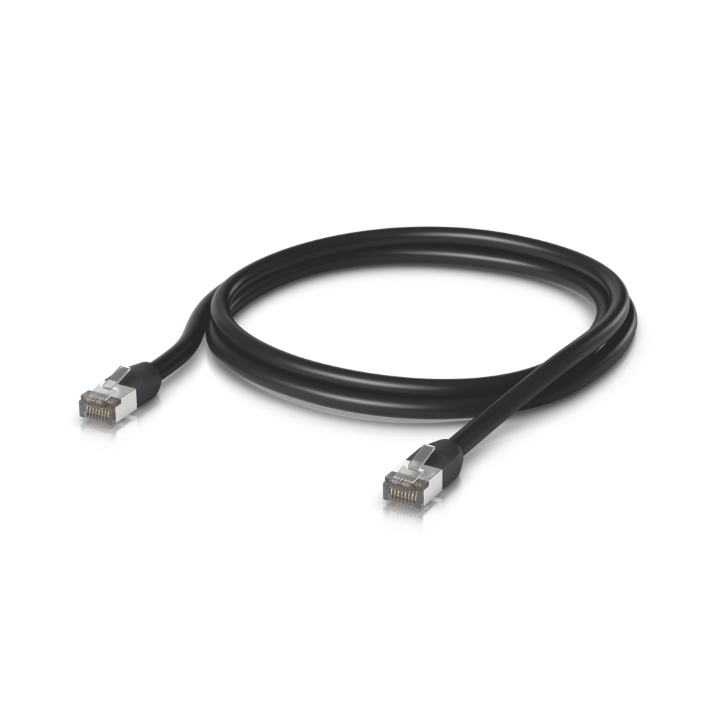 Ubiquiti UniFi UACC-Cable-Patch-Outdoor-2M-BK – Cordon de brassage extérieur (noir, 2 m)