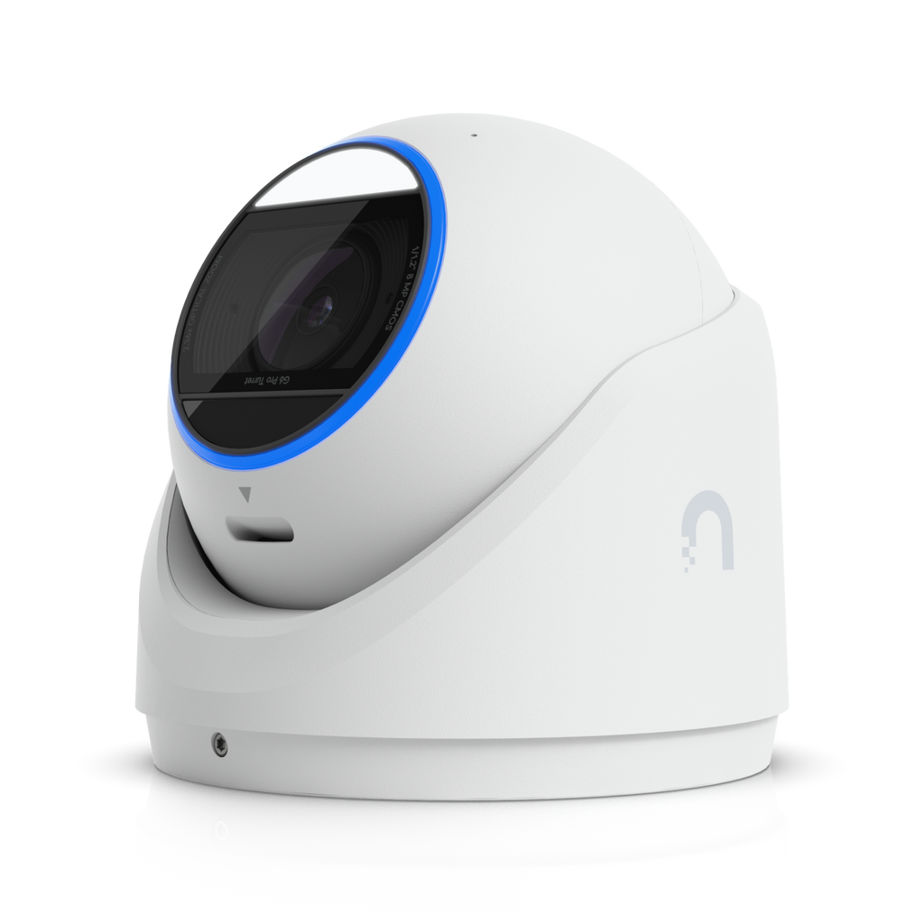 Ubiquiti UniFi Protect UVC-G6-Pro-Turret-W – Caméra tourelle 4K IA, zoom optique 2,36x, PoE+ (blanc)