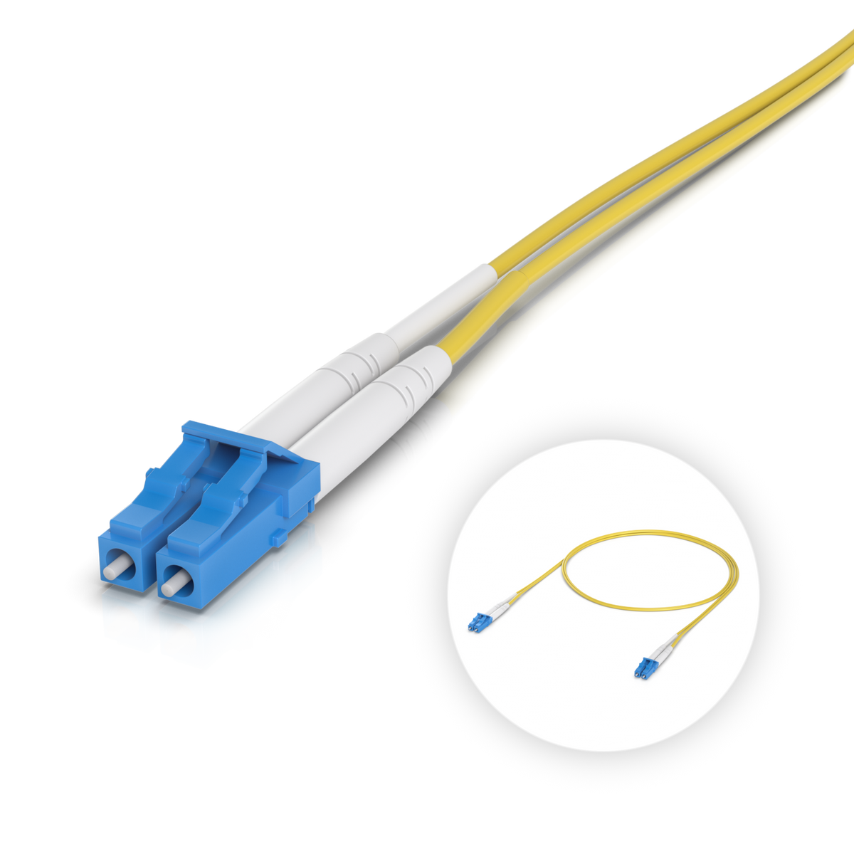 Ubiquiti UniFi UACC-OFC-S2-LULU-1M-50 – Jarretière fibre OS2 LC/UPC duplex (1 m, lot de 50)