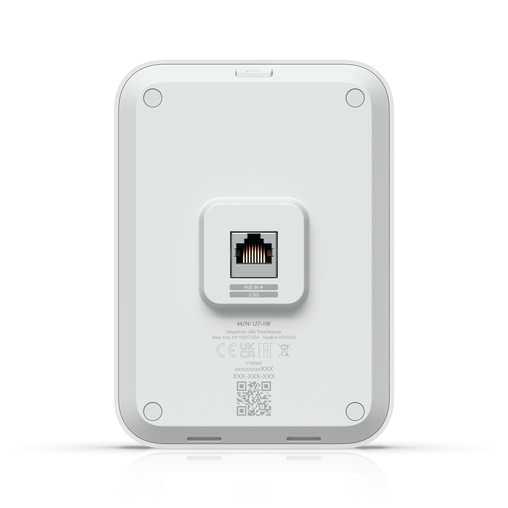Ubiquiti UniFi U7-IW – Point d'accès In-Wall U7 IW Wi-Fi 7 avec switch