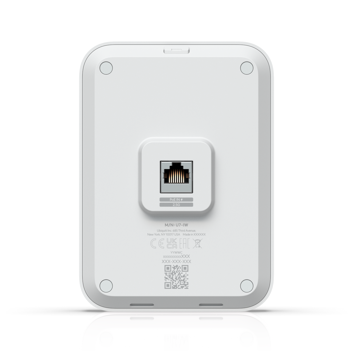Ubiquiti UniFi U7-IW – Point d'accès In-Wall U7 IW Wi-Fi 7 avec switch