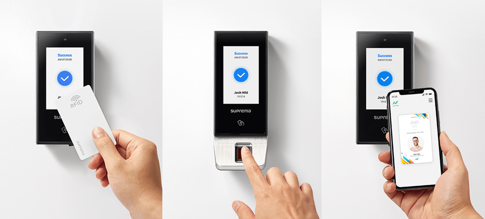 Suprema X-Station 2 XS2-ODPB – Terminal tactile 4" avec empreinte, RFID EM/MIFARE/DESFire, PoE